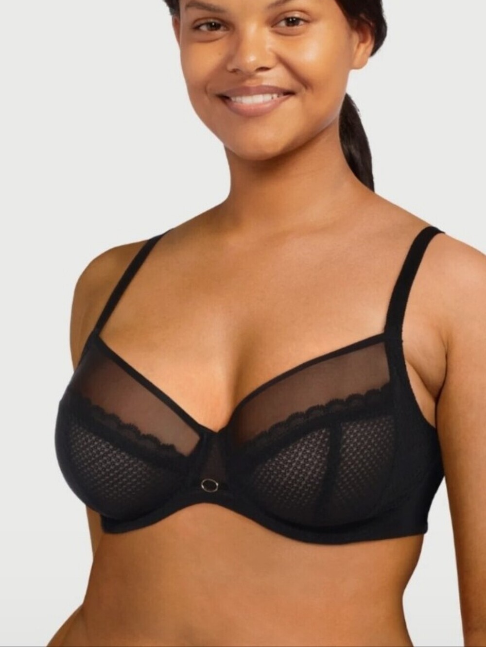 Chantelle Parisian Allure Unlined Bra Black 40DDDD US